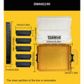 DEWALT Original Large Tool Box Medium Parts Accessories Screwdriver Bit Parts Storage Case with Partition  DWAN2190