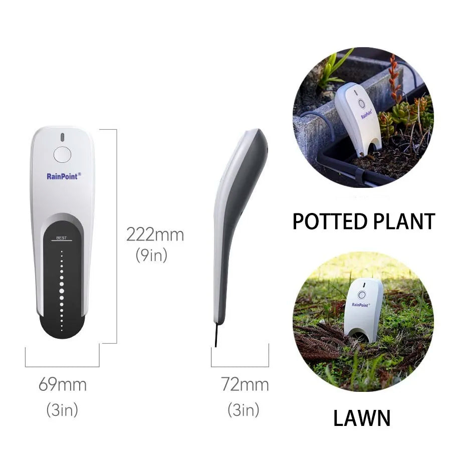 Wifi Smart Soil Moisture Meter,3-in-1 Soil Moisture/Temperature/Light Tester, Wireless Soil Moisture Sensor For Garden