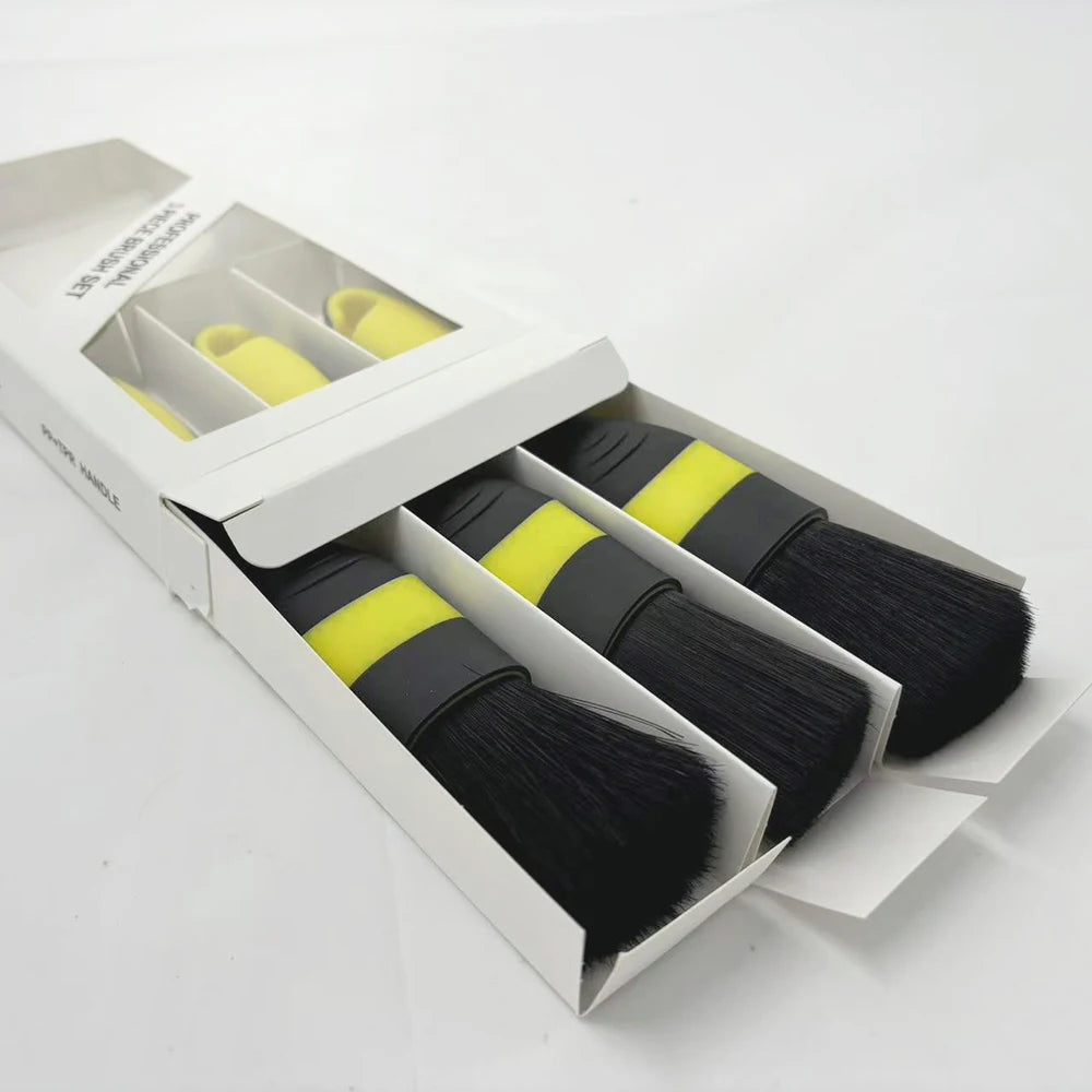 3PCS Car cleaning brush details brush car exterior cleaning brush  suitable for car truck motorcycle cleaning