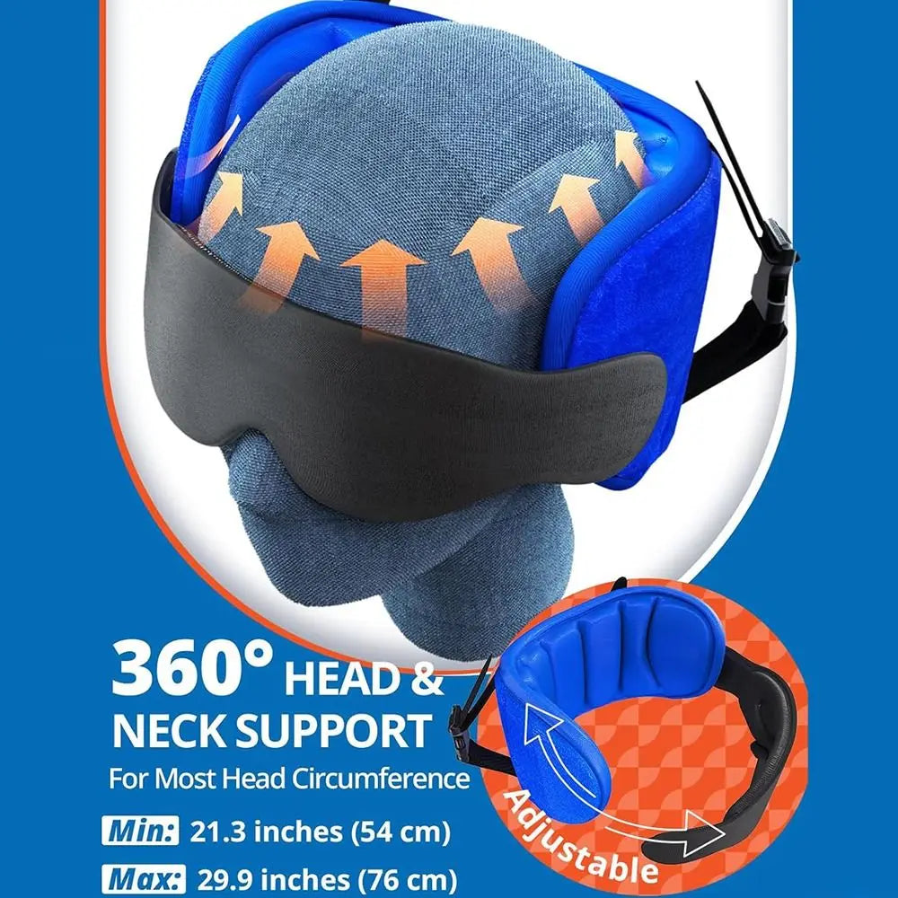 3D Contoured Travel Pillow 100% Blackout Zero Eye Pressure Sleeping Mask Soft Adjustable Travel Accessories Airplane