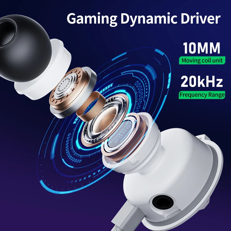 PLEXTONE RX3 Pro Esports game earphones, in ear phone with microphone, earplugs, wired peace, elite chicken eating