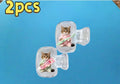 Cute Kitten Toothbrush Head Cover 2pcs Storage Box Portable Bathroom Accessory for Home Business Travel Daily Use Outdoor Trips