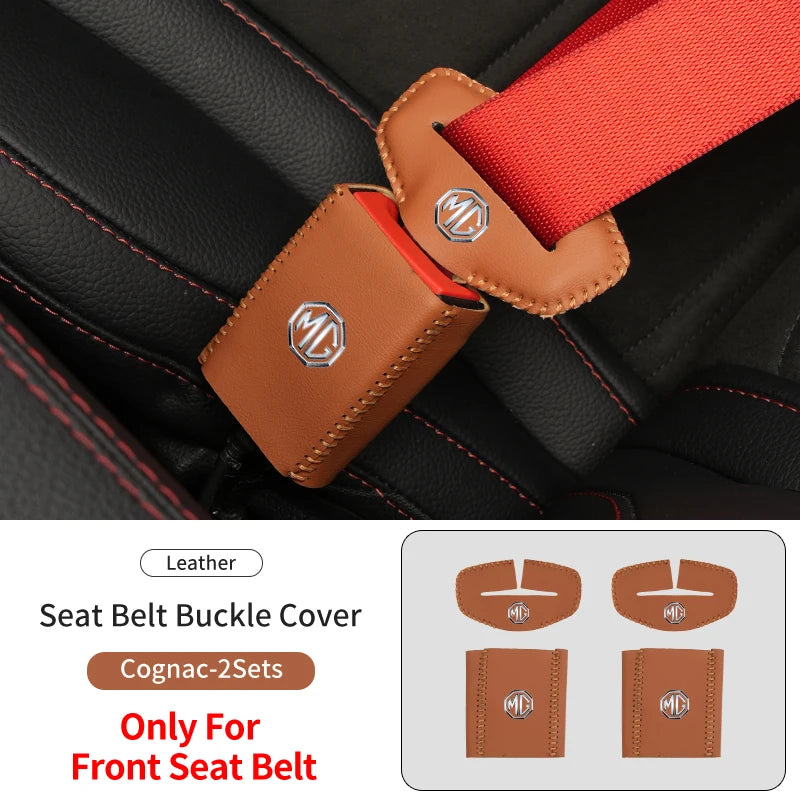 Car Seatbelt Buckle Protector Case Anti-scratch Cover Interior For Morris Garages MG 3 5 6 7 HS ZS GS Hector TF GT ZR RX5 RX8