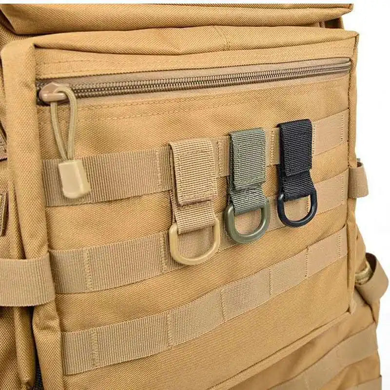 OPHIDIAN  D-Ring Clip Strap Hook and Loop Backpack Accessory Water Bottle Keychain Adapter Molle Webbing Attachment Strap