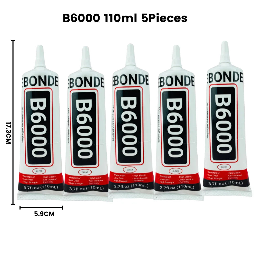 15/50/110ML B6000 Strong Glue Telephone Mobile Phone Touch Screen Adhesive DIY Repair Diamond Jewelry Glass Office Supplies