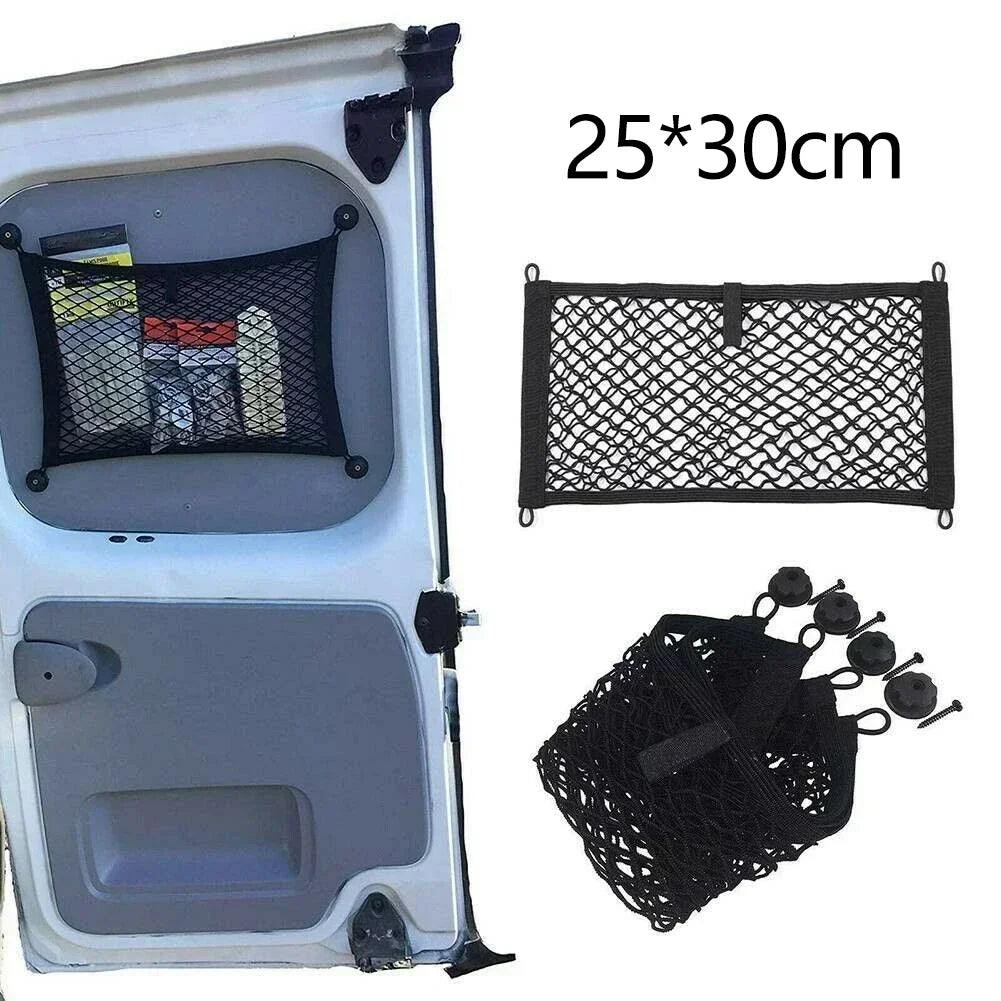 Extra Large Elastic Storage Net For Cargo Van Motorhome Mobile Home Caravan Boat 25x30/25x50 Cm Interior Car Accessories
