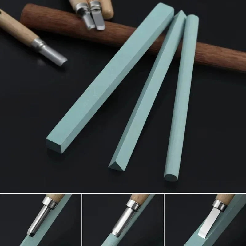 12pcs Wood Carving Chisels Set for Detailed Woodworking Basic Cutting DIY Hand Tools Gouges Knife Kit Craftsmanship