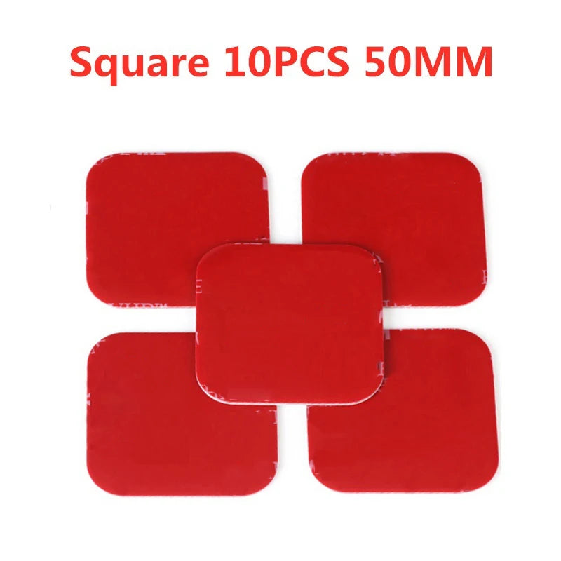 10pcs Round Square Double Sided Adhesive Acrylic Transparent No Traces Double-Sided Sticker Waterproof Strong Adhesive Sticker