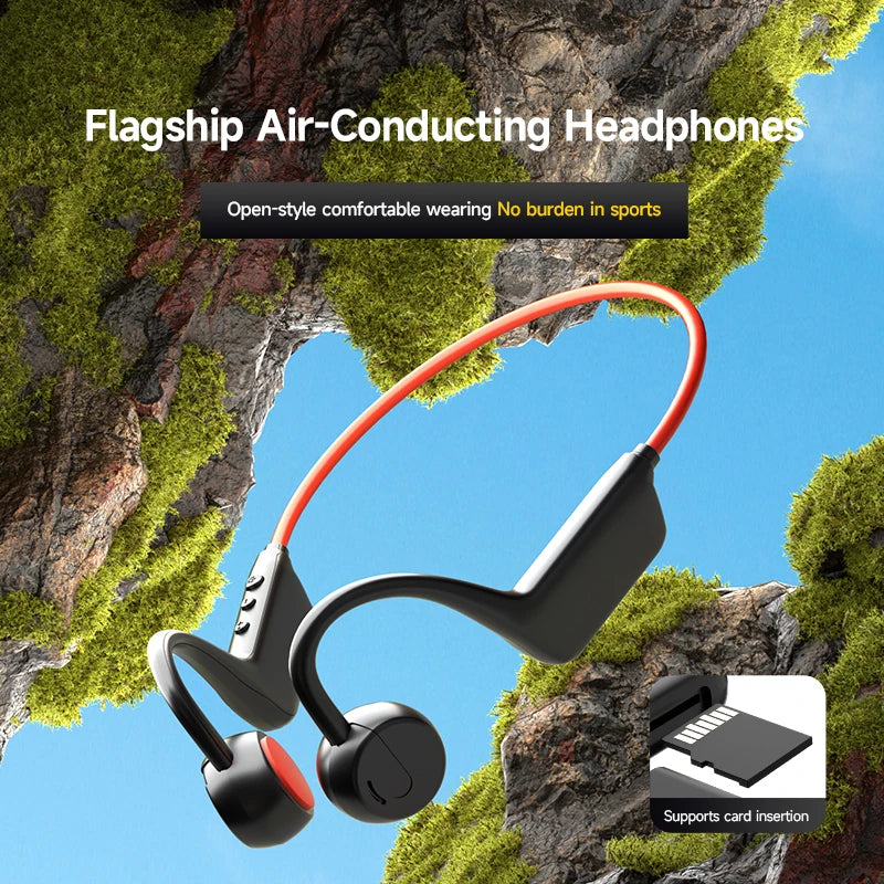 Bone Conduction Headset Wireless Swimming Sports Headphone IPX8 Bluetooth 5.4 With Mic Waterproof Exercise Fitness 2026