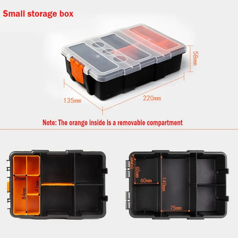 Plastics Tool Box Screw Nail Nut Bolts Carry Case Hand Tools Storage Boxes