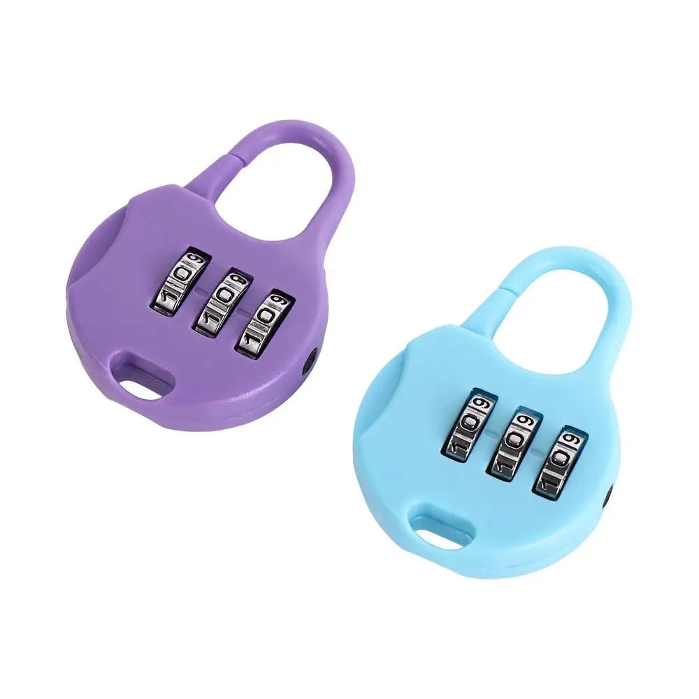 Plastic Password Combination Lock Luggage Travel Lock Backpack Padlock Padlock Password Lock Gym Drawer Lock Digit Locks