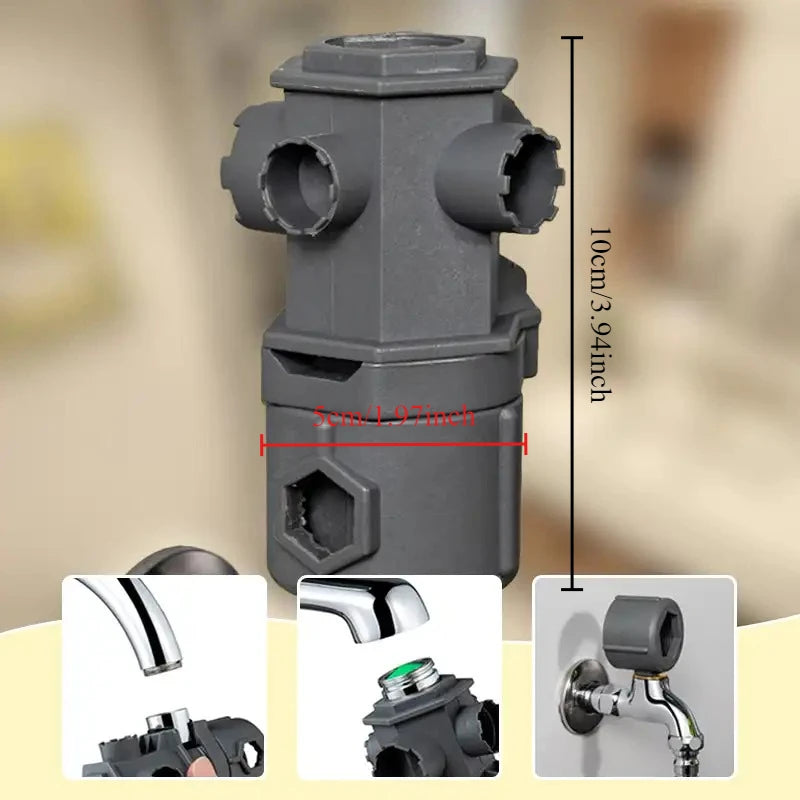 Multifunctional Kitchen Wrench Bathroom Kitchen Disassembly  Installation Bubbler Disassembly and Installation Tool Wrench Set