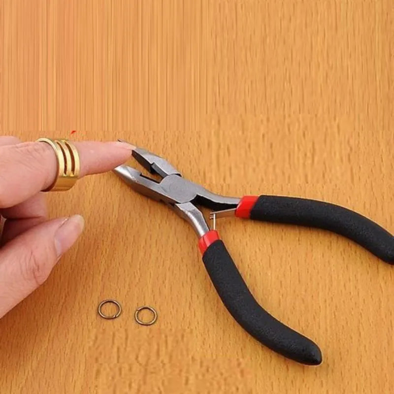 5Pcs Fashion New DIY Raw Brass Open/Close Jump Ring Tools For Jewelry Making DIY Tool (Color: Gold) Circle Round Copper