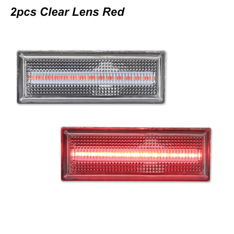iJDM For 1981-1988 Oldsmobile Cutlass 442 Front & Rear LED Side Marker Light Fender Lamp Assembly Parking/Driving/Turn Signal