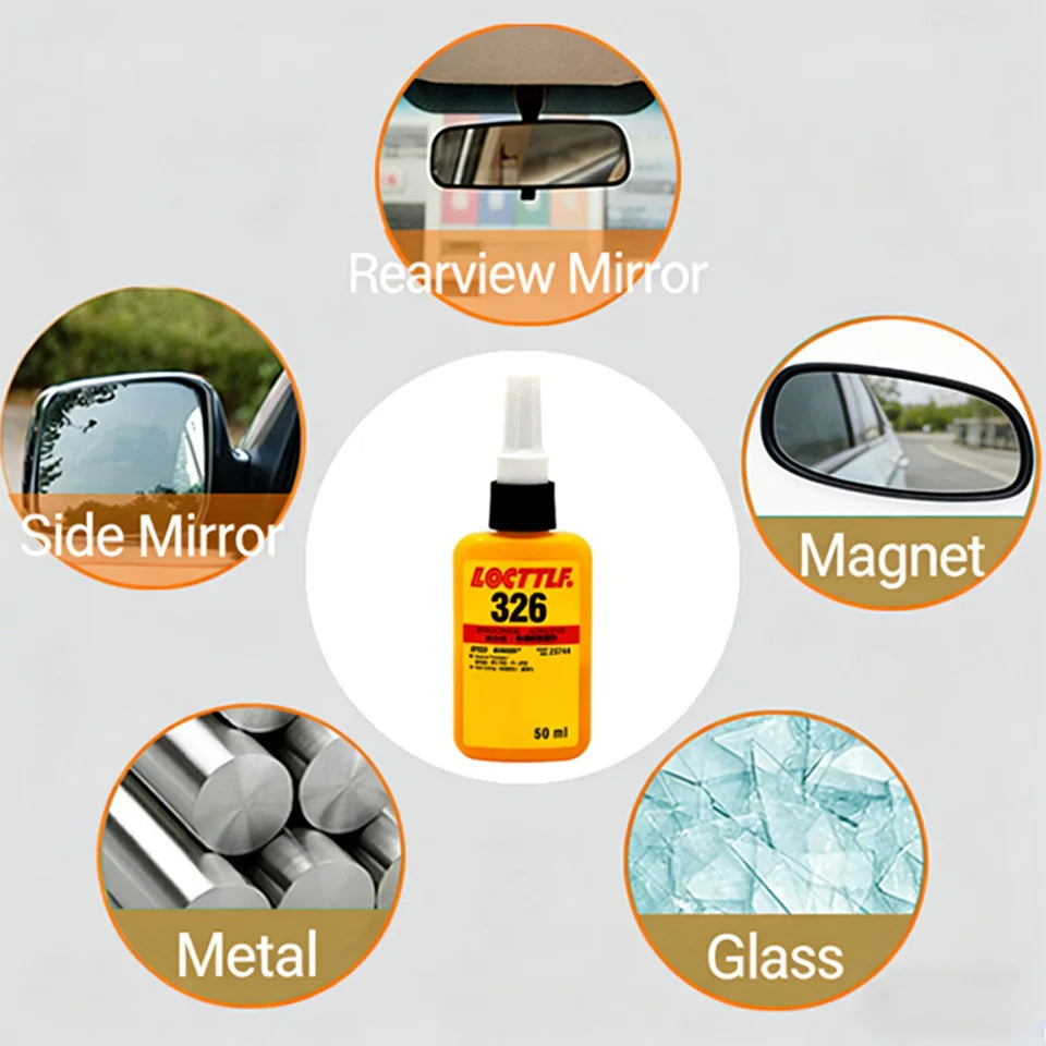 Loctite 326 7649 Structural glue accelerator Auto rearview mirror seat adhesive motor motor magnet metal glass special adhesive