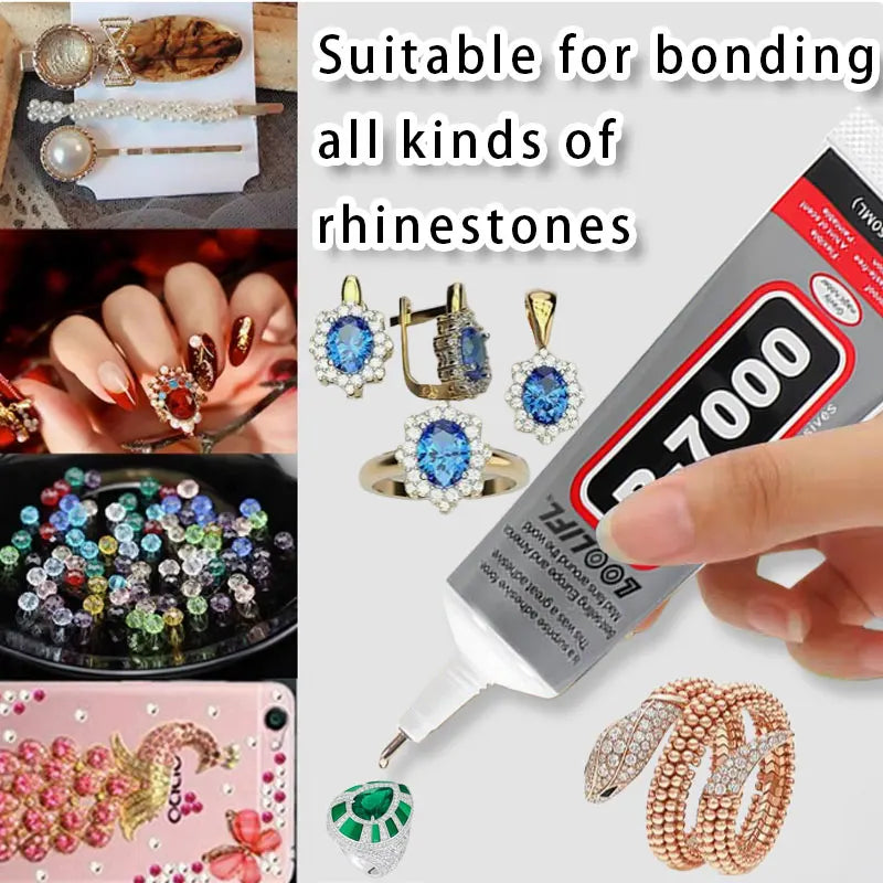 1pc B7000 transparent glue,with precision nib,rhinestone glue,rhinestone Ziai jewelry glue,jewelry glue,jewelry process makeup