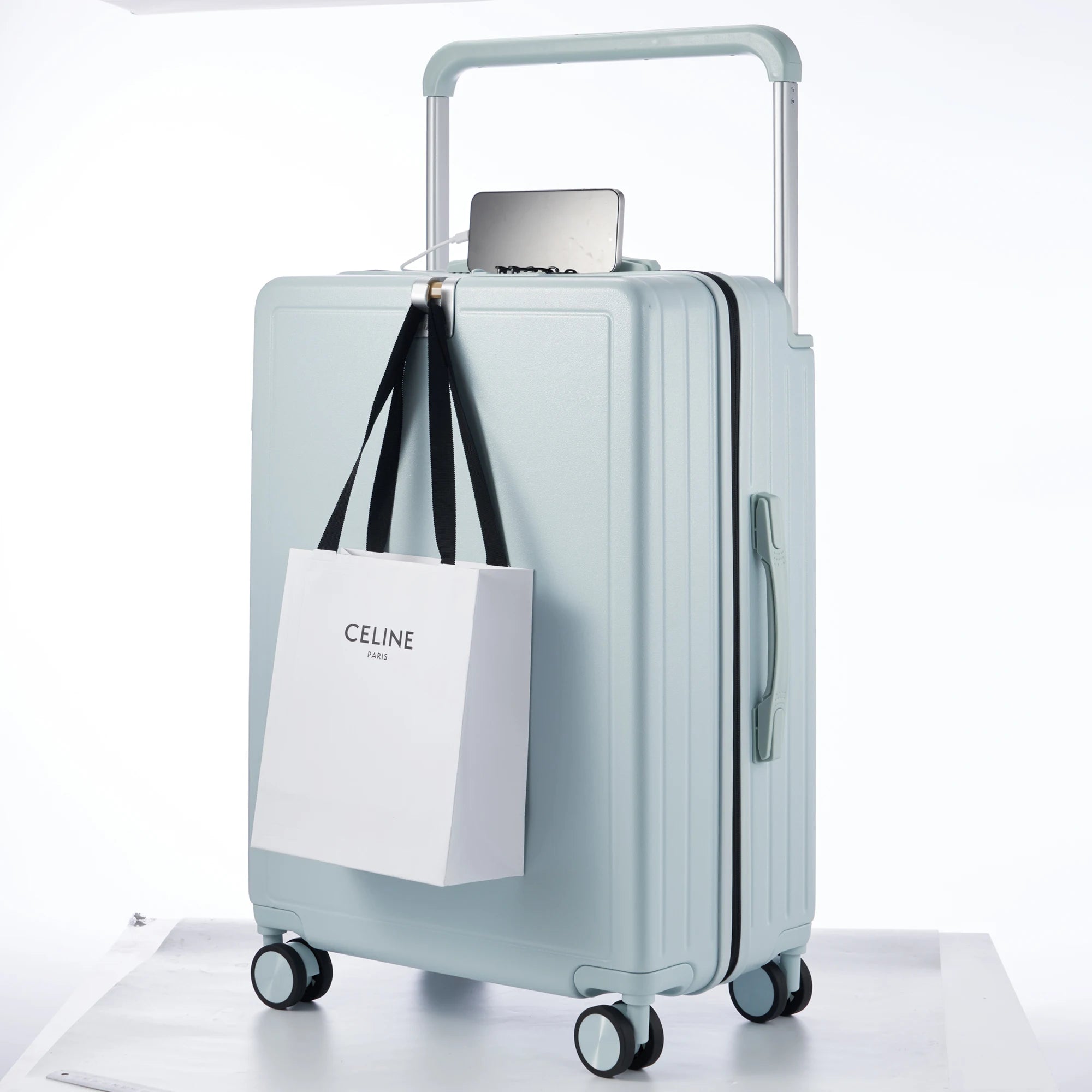 KLQDZMS 20"22"24"26"28 Inch Zipper Suitcase PC Boarding Box Multifunctional Trolley Case Large-capacity Password Luggage Bag