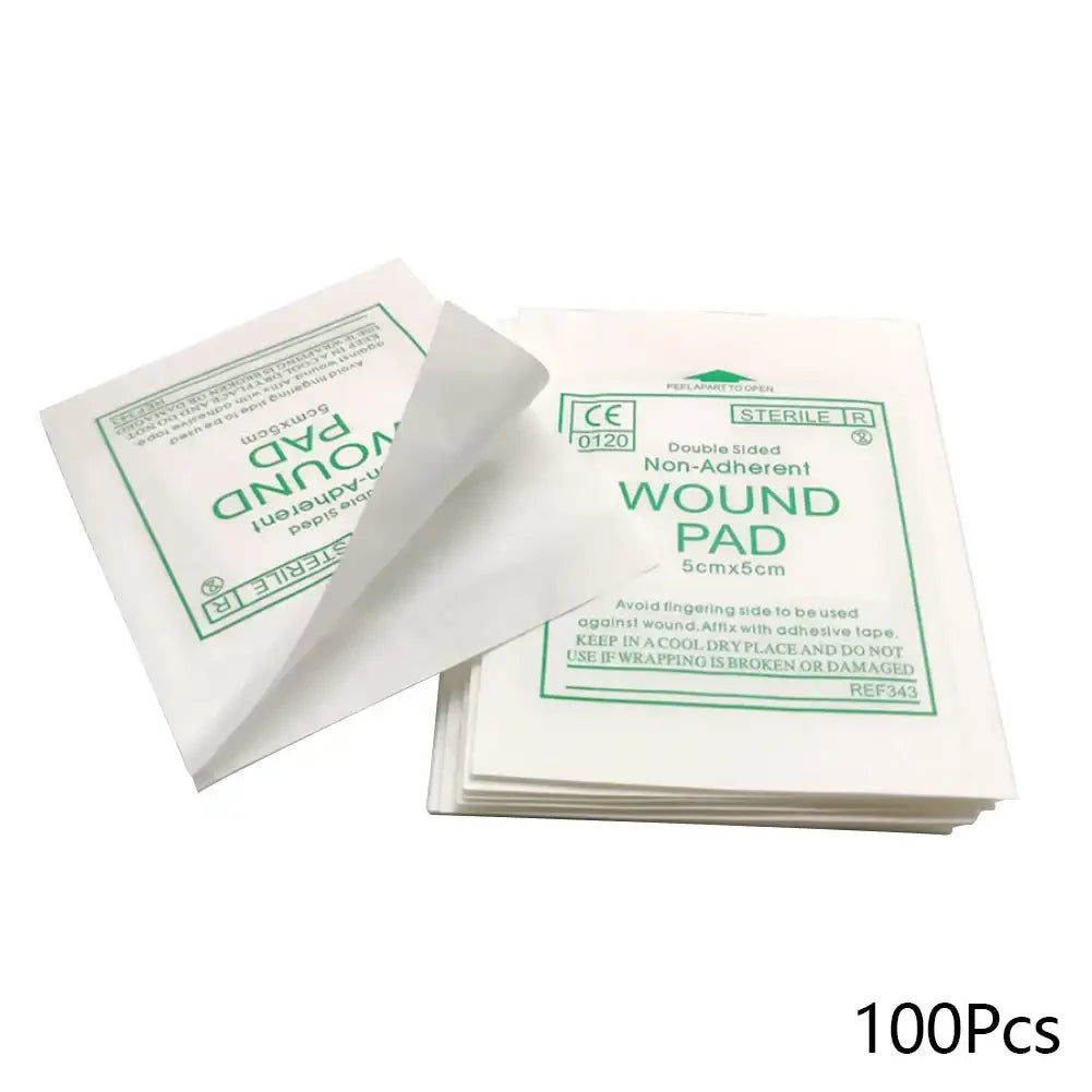 50/100Pcs Non-woven Gauze Pad Sterile Wound Care Supplies Gauze Pad Cotton First Aid Waterproof Wound Dressing First Aid Kits