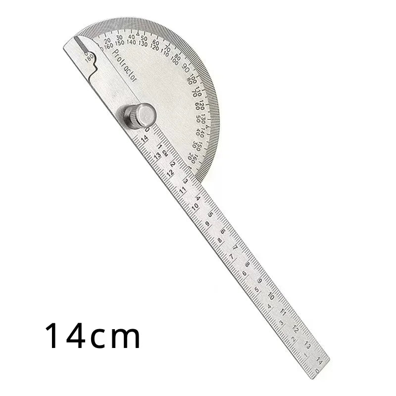 Goniometer Stainless Steel Protractor Metal Ruler Multi Angle Measuring Ruler Carpentry Tool Angle Meter Angle Square Measuring