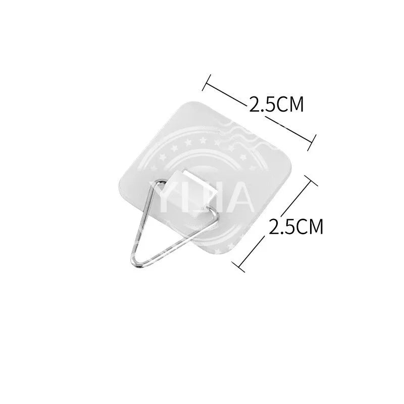 10PCS Invisible Adhesive Plate Hanger Self-Adhesive Wall Dish Hanging Hook Vertical Pictures Holders Home Art Decor Accessories