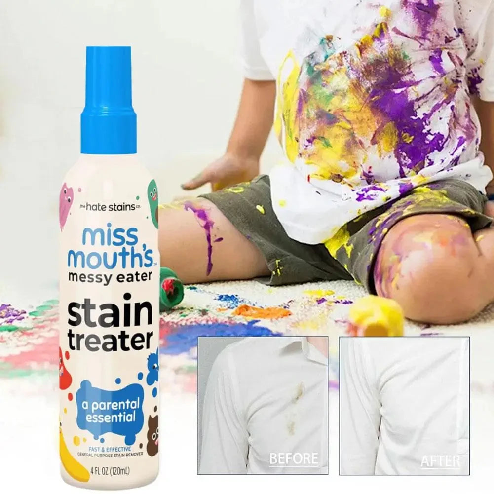 120ml Stain Remover Spray Effective Fabric Yellow Stain Removal  Dust Bleached Decontamination Wash-free Cloth Cleaning Supplies