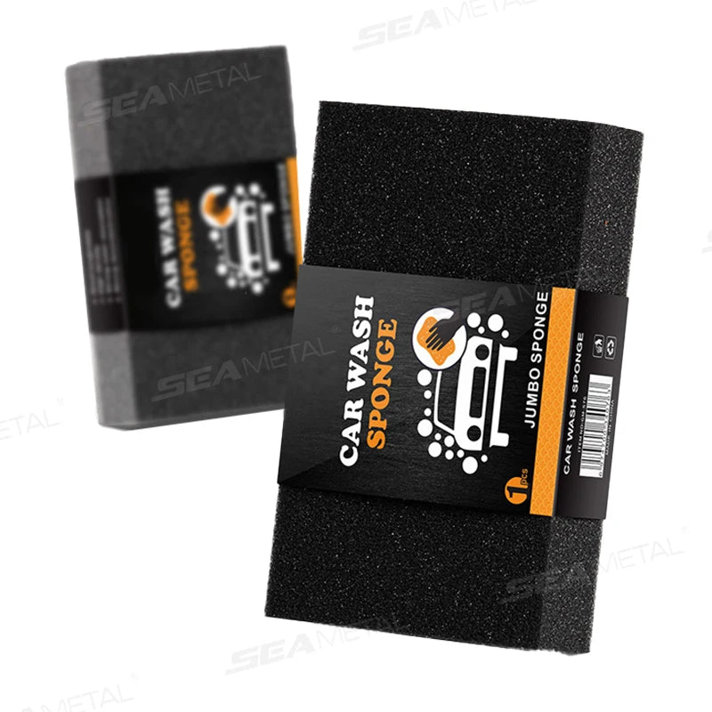 SEAMETAL High-Density Car Washing Sponge Thicken High Absorbent Rich Foam Cleaning/Waxing Sponge Scratch-Free Car Detailing Tool