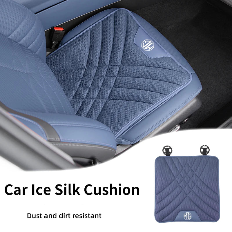 Car Ice Silk Seat Cushion Breathable Anti-Slip Pad Seat Cover Accessories For Morris Garages MG 6 3 5 7 TF ZR ZS HS GS GT Hector
