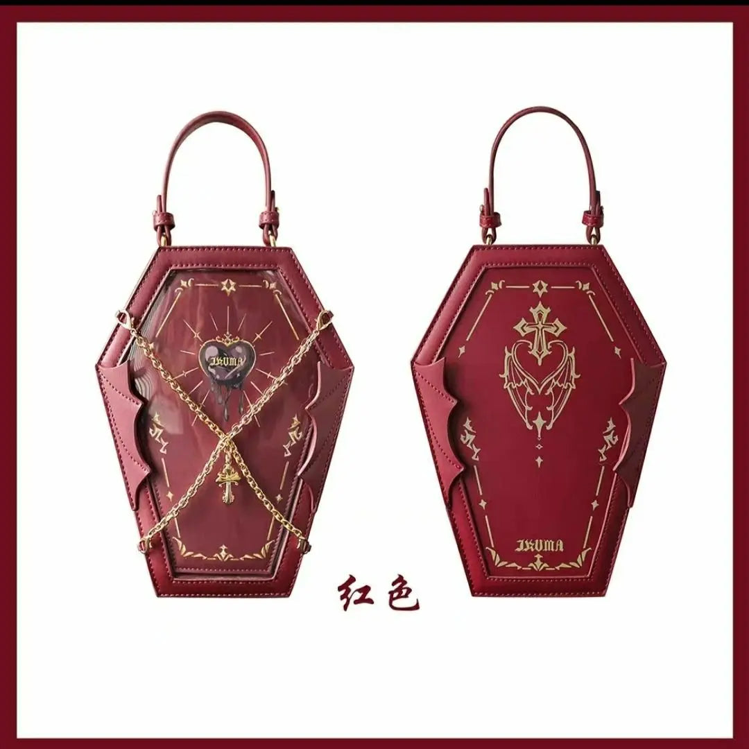 JIAERDI Harajuku Y2K Messenger Bag Women Gothic Japanese Handle Chain Transparent Handbag Ladies Vintage Mini Backpack Aesthetic
