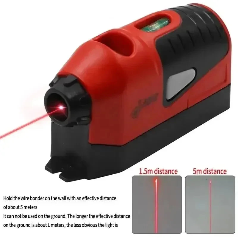 1PCS Mini Portable Laser Level Vertical Horizontal Laser Line Projection Measuring Tools Vertical Spirit Level Tool Laser Level