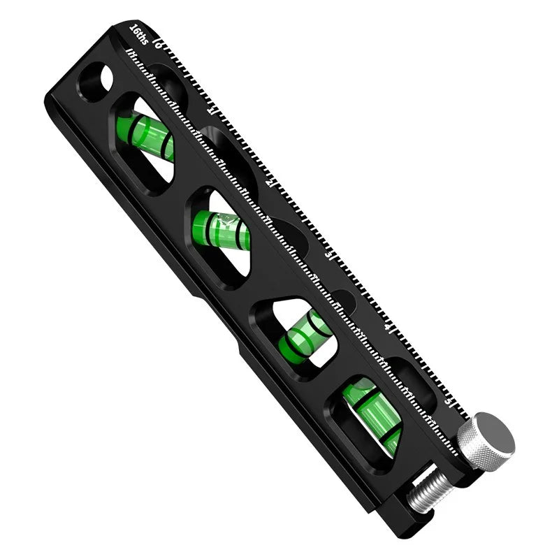 Solid Cast Aluminum Spirit Level, High Precision Strong Magnetic V-Groove Magnet Track Angle Finder for Construction