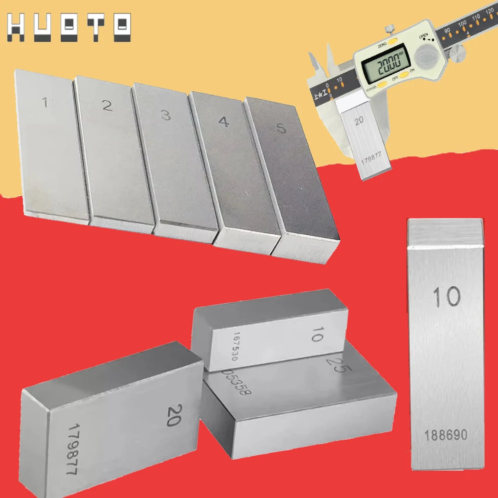 Precision Steel Block gauge1mm 2mm 3mm 4mm 5mm 6mm 7mm 8mm 9mm 10mm  Parallel Gauge Pin gauge Block Measurement Lathe Tools