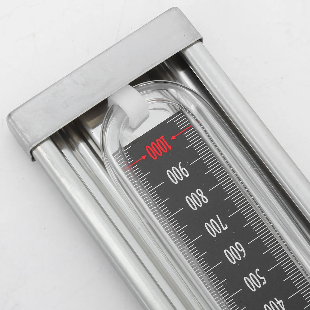 Water Column Gauge Tool U Tube Pressure Manometer 2000Pa for Gas Station Industrial Residential Vacuum Pressure Measurement