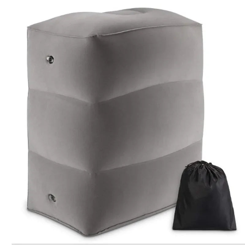 PVC Kids Flight Sleeping Footrest Pillow Resting  On Airplane Car Bus Pillow Inflatable Travel Foot rest Pillow Foot Pad