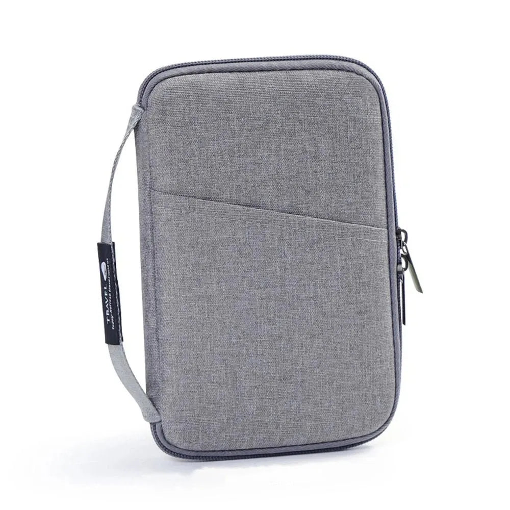 Travel Accessories Travel Wallet OX Cloth Ticket Holder Family Passport Holder Zipper Passport Protective Cover Document Case
