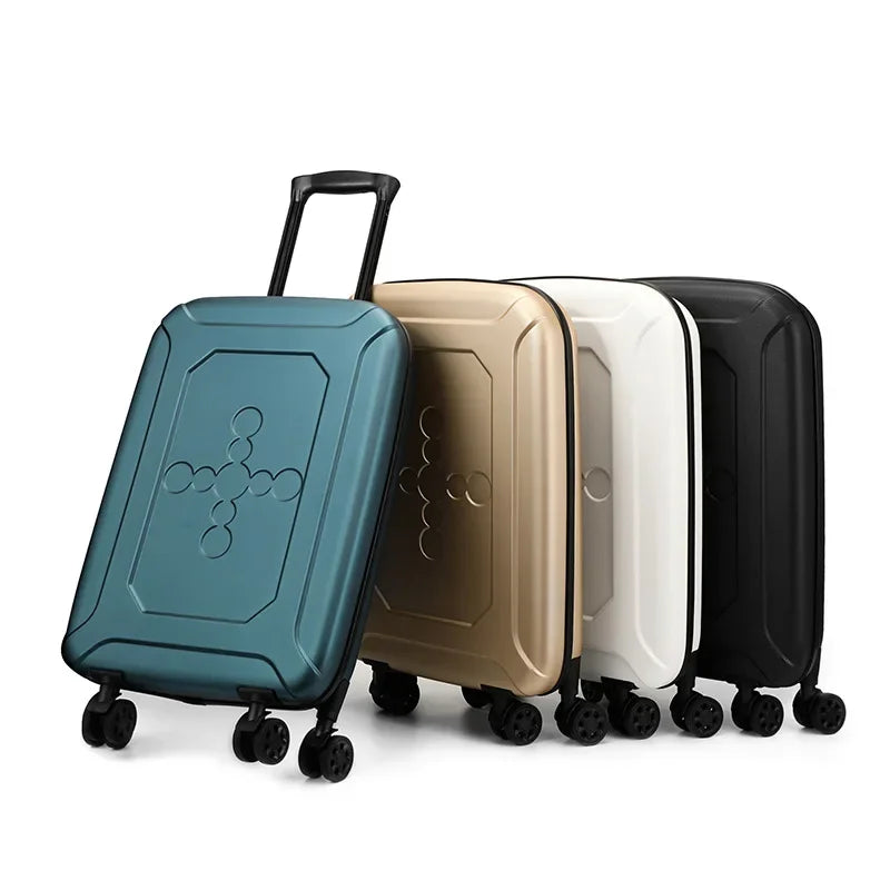 20/24 Folding Trolley Bag Luggage Case for Business Travel Lightweight Foldable School Suitcase Fashion Trunk Boarding Bag