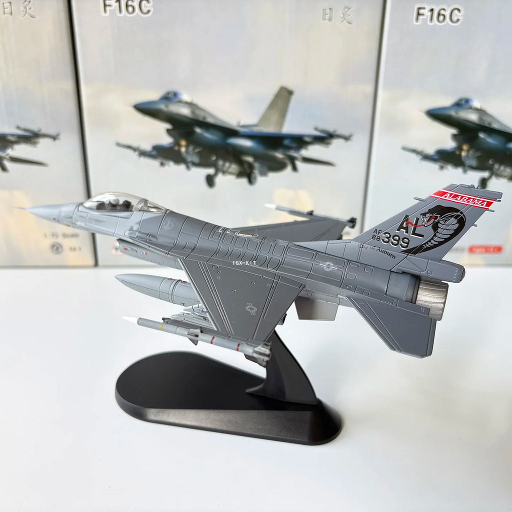 1/72 Scale U.S. F-16C Fighter Jet Rattlesnake Squadron F16 F16C Diecast Finished Military Plane Model Collection Ornament Gift