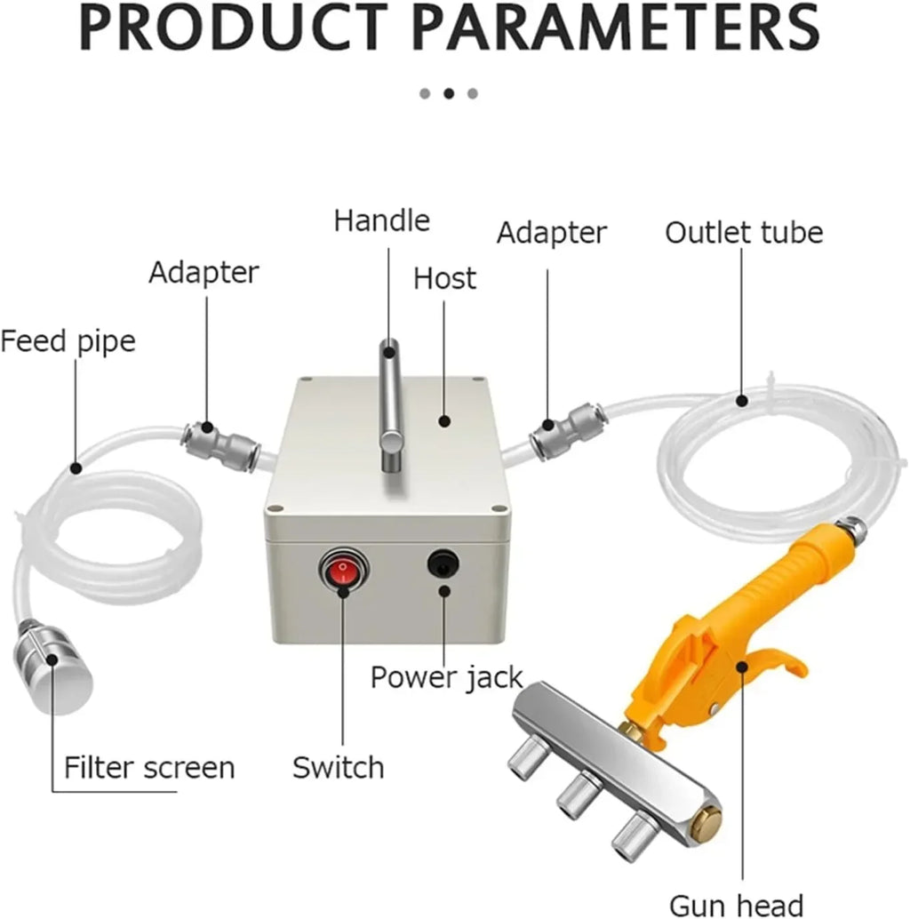 65W Electric Saline Injection Pump Meat Pickling Machine Meat Marinated Syringe Household  Meat Processor