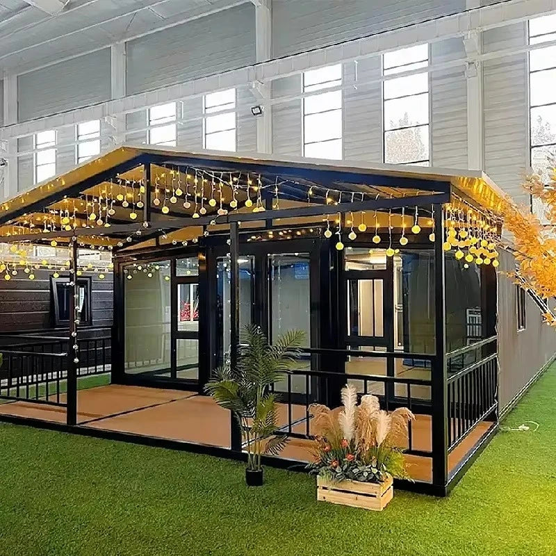20ft 40ft Casa 2 3 4 5 Bedroom Bathroom Prefab Mobile Tiny Home Office Hotel for Sale Folding Expandable Container House Terrace