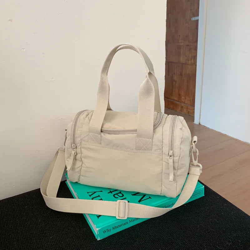 Large Capacity Commuting Crossbody Bags for Women Yoga Sports Shoulder Handle Bag Textured Casual and Versatile Bags for Travel