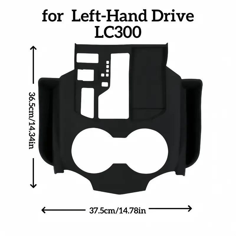[Left Hand Drive] Car Silicone Central Console Storage Box Protection for Toyota Land Cruiser 300 LC300 Series 2022-2024