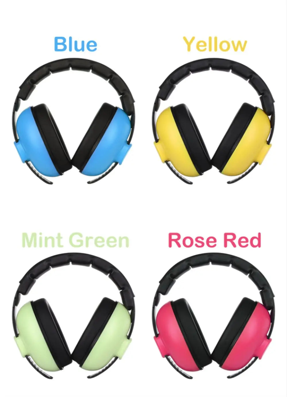 Soft Newborn Children Adjustable Hearing Protector Earmuffs Noise Reducing HeadPhones Ear Muffs