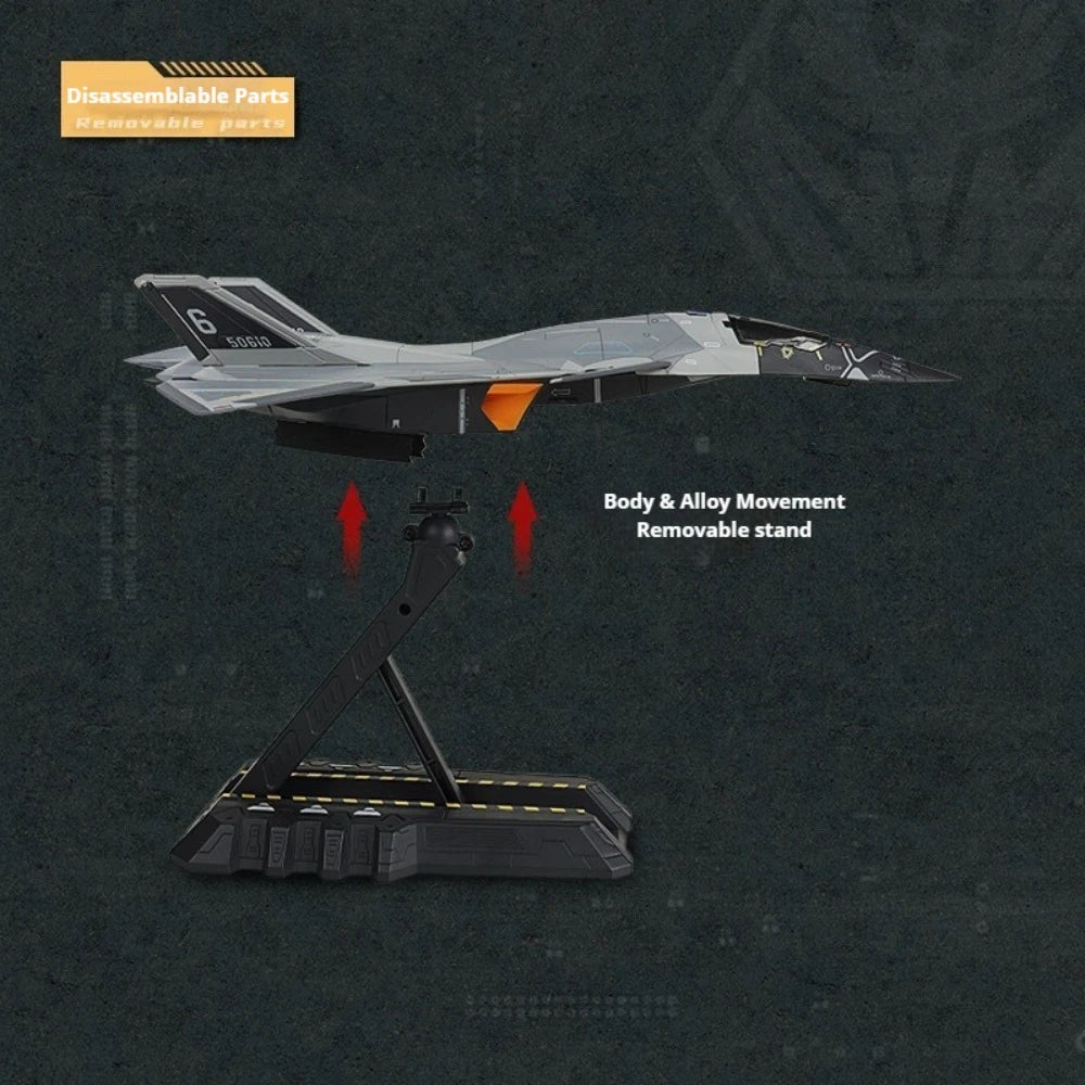 1:72 Scale BaiDi Type B Aerospace Carrier Aircraft Model Toy Movable Parts Alloy Diecast Nimiature Models for Collector Surprise