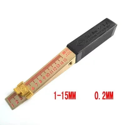 Wedge Feeler Gauge 1-15mm 0.5-10mm 0.4-6mm Crack Flatness Layout Insert Welding Taper Measure Tool for Precision Measurement
