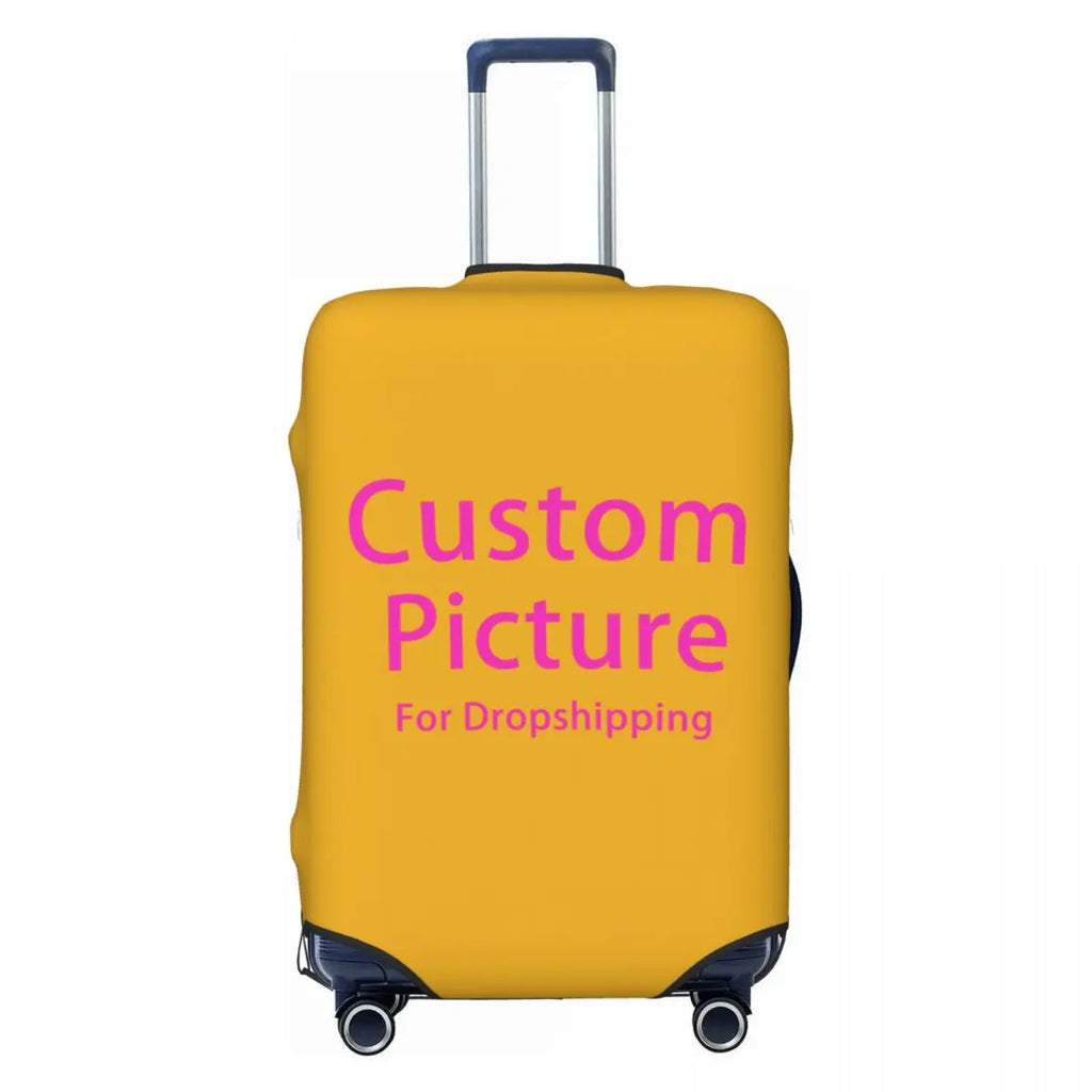 Custom Customize Logo Luggage Cover Elastic Your Design Here Travel Suitcase Protective Covers Suit For 18-32 inch