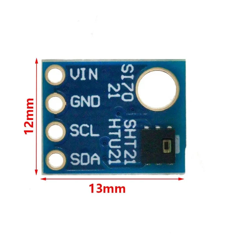 GY-21 HTU21D IIC/I2C Digital Temperature & Humidity Sensor Breakout Board Module For Weather Stations Humidor Control 3.3V