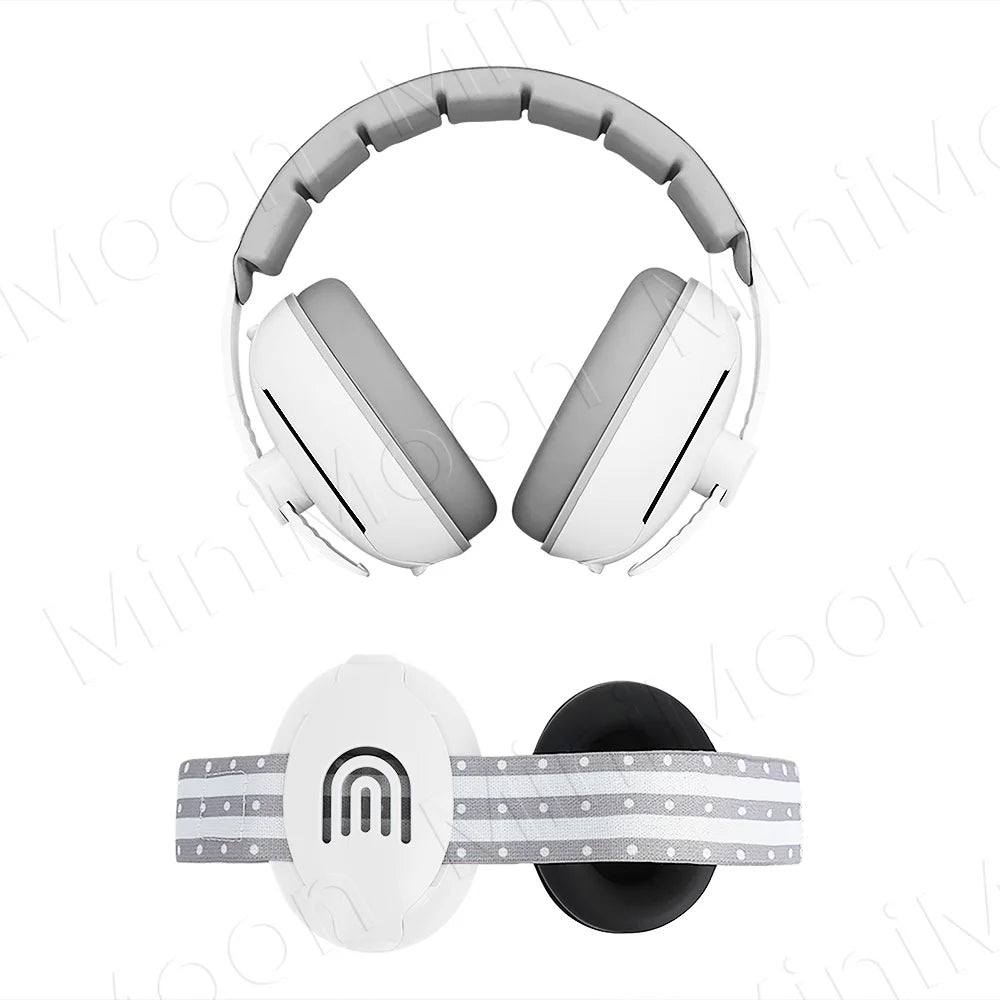 2-in-1 Adjustable Baby Noise Cancelling Earmuffs, Convertible Hearing Protection for Newborn to Toddler, Travel