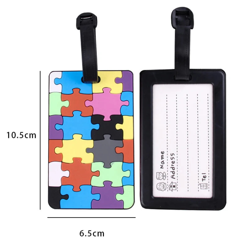 Fashion PVC Luggage Tag Boarding Pass Luggage Tags Suitcase Address Label Travel Accessories Bag Tags for Luggage