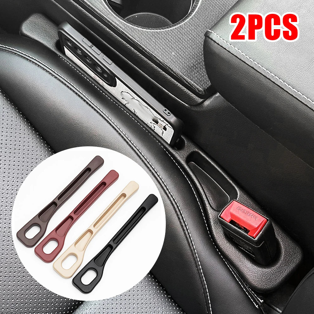 2pcs Car Seat Gap Filler, Dual Slot Design, Car Interior Accessories, Phone & Key Storage Box, Car Slot Pad, Seat Gap Fillers