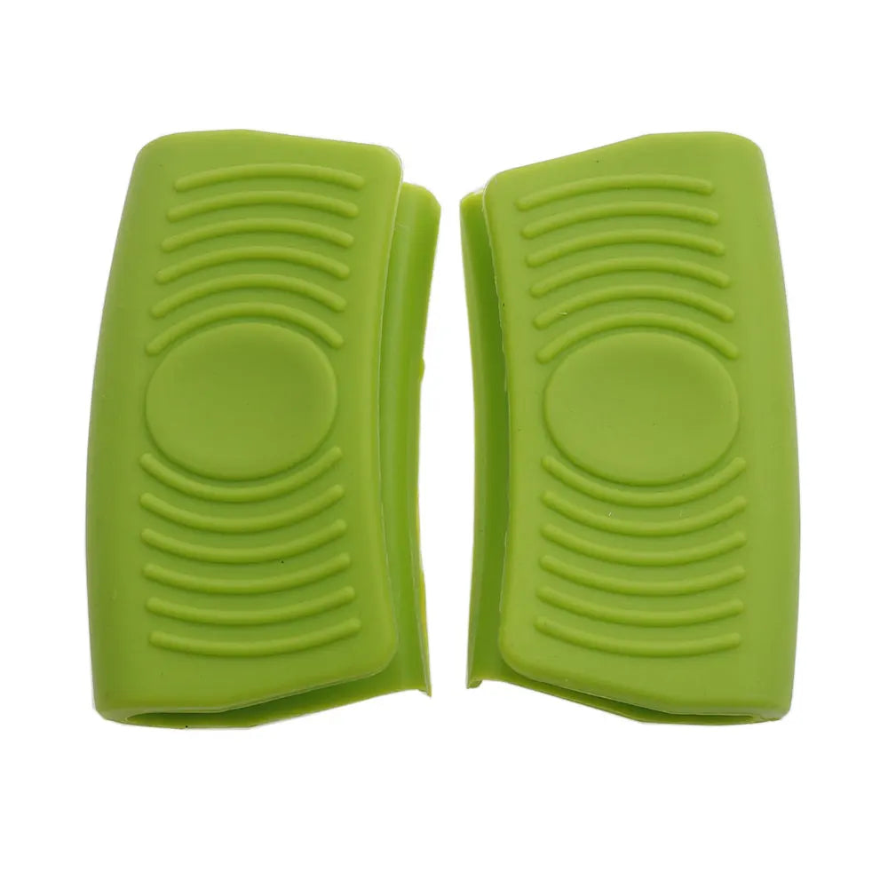 JCD 1Pair Silicone Insulated Pot Ear Clips Grip Silicone Pot Holder Sleeve Pot Glove Pan Handle Cover Grip Kitchen Tools