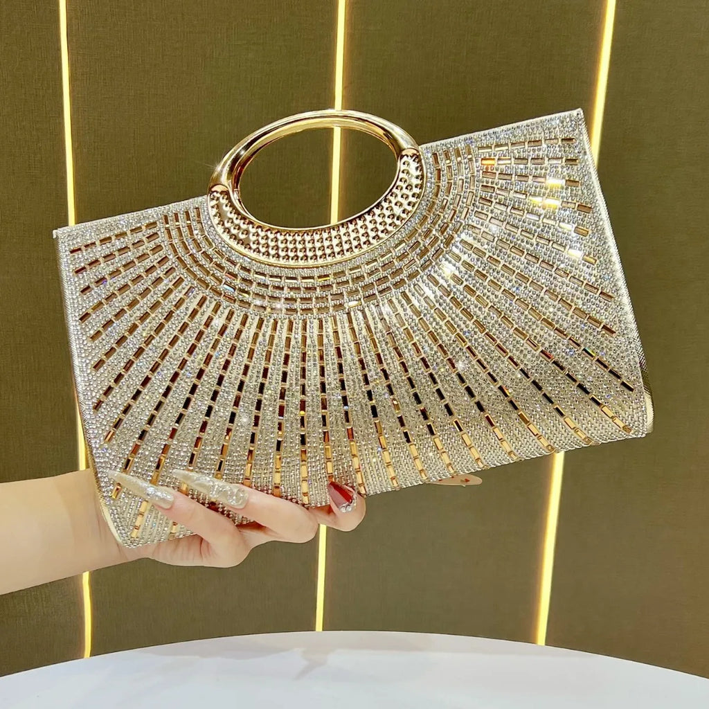 Handbag Diamond Enlaid Light Luxury Dinner Bag Fashion Rhinestone Chain Bag Premium Messenger Bag